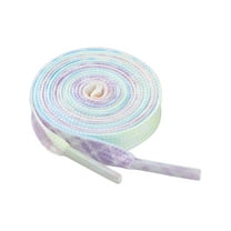 INSPIRE CHIC Checkered Striped Sneaker Shoe Lace Color Grid Flat Shoelaces 1 Pair Candy Color 80cm/31.5''