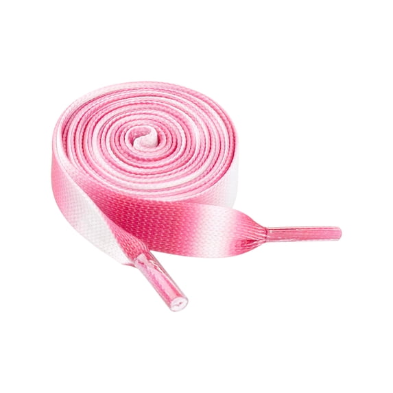 INSPIRE CHIC Flat Wide Colorful Shoelaces Shoe Laces for Sneakers 2 Pairs Rose Red 80cm/31.50"