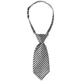 thumbnail image 1 of INSPIRE CHIC Cute Uniform Tie Pre-tied Striped Short Ties for Women School Casual, 1 of 6