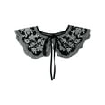 thumbnail image 1 of INSPIRE CHIC Detachable Fake Collar, Neck Ruff Mini Cape Choker False Dickey Collar for Blouse Black-5, 1 of 5