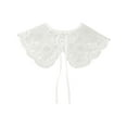 thumbnail image 1 of INSPIRE CHIC Detachable Fake Collar, Rhinestone Little Shawl Mini Cape Choker Necklace False Peter Pan Collar for Women Blouse One Size White-1, 1 of 5