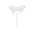 thumbnail image 1 of INSPIRE CHIC Detachable False Collar, Embroidery Mini Cape Neck Ruff Dickey Fake Collar for Blouse White-5, 1 of 5