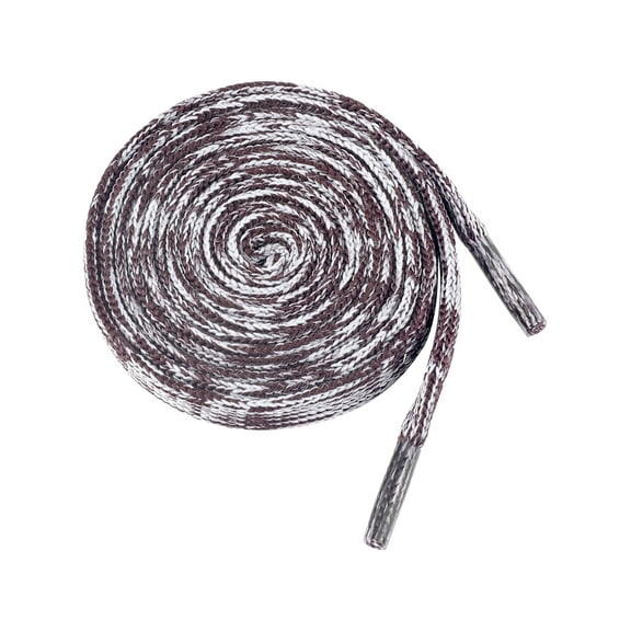 INSPIRE CHIC Flat Colorful Shoelaces Gradient Colors Shoe Laces for Sneakers 2 Pairs 140cm/55.12" Black