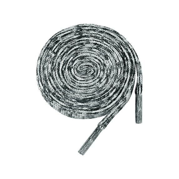 INSPIRE CHIC Flat Colorful Shoelaces Gradient Colors Shoe Laces for Sneakers 2 Pairs 180cm/70.87" Black White