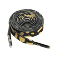thumbnail image 1 of INSPIRE CHIC Flat Colorful Printed Shoelaces Sneakers Laces Spotted Shoe Strings 2 Pairs Black Yellow 120cm/47.2", 1 of 4
