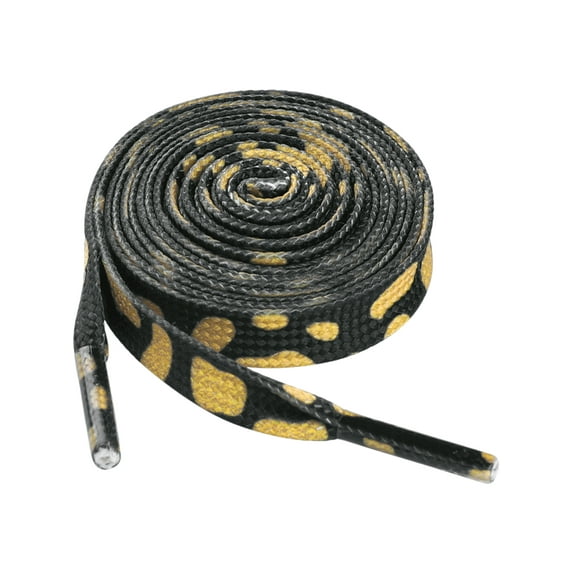 INSPIRE CHIC Flat Colorful Shoelaces Sneakers Art Printed Pattern String 2 Pairs