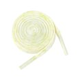 thumbnail image 1 of INSPIRE CHIC Flat Colorful Shoelaces Speckled Ink Print Shoestring for Sneakers 2 Pairs 160cm/62.99" White-Yellow, 1 of 4