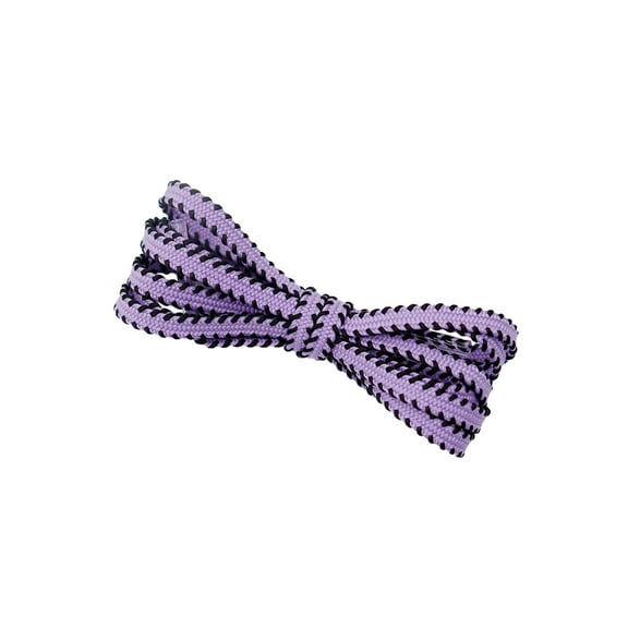 INSPIRE CHIC Flat Colorful Shoelaces Work Boot Laces Fashion Shoe Laces 2 Pairs Purple-Black 90cm/35.43"