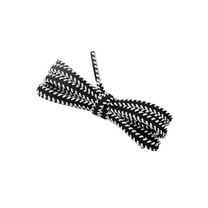 INSPIRE CHIC Flat Colorful Shoelaces Work Boot Laces Fashion Shoe Laces 2 Pairs Black-White 50cm/19.69"