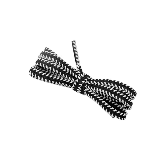 INSPIRE CHIC Flat Colorful Shoelaces Work Boot Laces Fashion Shoe Laces 2 Pairs Black-White 70cm/27.56"