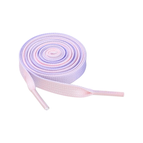 INSPIRE CHIC Flat Gradient Colored Shoelaces Tie Dye Design Sneakers Shoe Laces 1 Pair