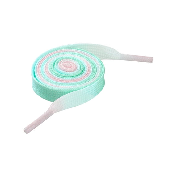INSPIRE CHIC Flat Gradient Colored Shoelaces Tie Dye Design Sneakers Shoe Laces 1 Pair