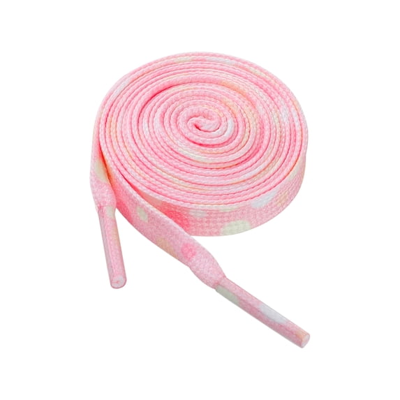 INSPIRE CHIC Flat Shoe Laces Strings Colorful Polka Dots Shoelaces 1 Pair