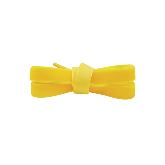 INSPIRE CHIC Flat Single Side Suede Shoe Lace for Sneakers Yellow 160cm/63"