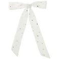 thumbnail image 1 of INSPIRE CHIC Lady Gilding Metallic Shiny Star Neck Scarf Chiffon Skinny Long Hair Band White 180x5cm/70.9x2.0 inches(LxW), 1 of 7