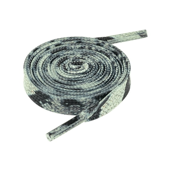 INSPIRE CHIC Leopard Print Flat Shoestrings Animal Pattern Sports Shoe Laces for Sneakers 2 Pairs White 120cm/47.2"