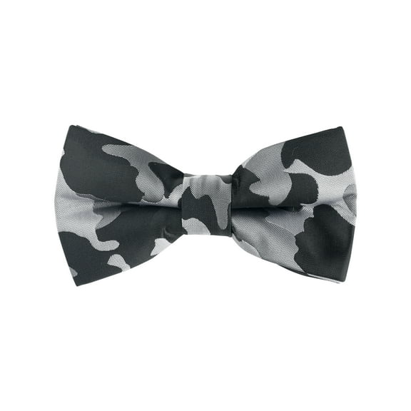 INSPIRE CHIC Men's Camouflage Patterned Pre-tied Bow Ties Cosplay Casual Black