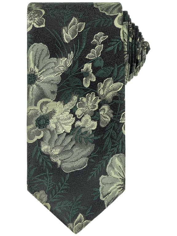 Men's Halloween Classic Self-Tie Flower Floral Pattern Neckties Formal Tie Wedding Elegant Green One Size