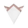 thumbnail image 1 of INSPIRE CHIC Men's Color Block Lightweight White Pocket Squares for Formal Wedding Pink One Size, 1 of 4
