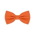 thumbnail image 1 of INSPIRE CHIC Men's Cotton Bowties Solid Color Textured Pre-tied Bow Ties for Family Party Medium Orange, 1 of 4