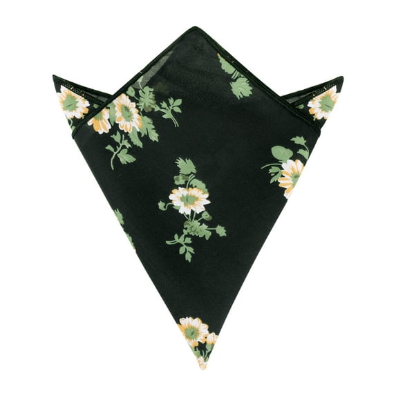 INSPIRE CHIC Men's Floral Print Soft Pocket Squares 1 Pcs