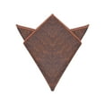 thumbnail image 1 of INSPIRE CHIC Men's Herringbone Textured Pocket Squares with Trim for Suits Formal Caramel One Size, 1 of 4