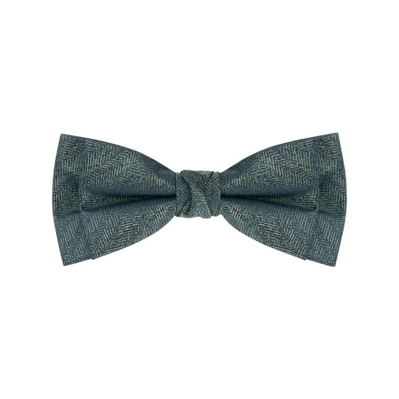 INSPIRE CHIC Men's Jacquard Adjustable Strap Pre-tied Bow Ties for Elegant Wedding Dark Green