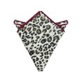 thumbnail image 1 of INSPIRE CHIC Men's Leopard Printed Pocket Squares 1 Pcs Gray, 1 of 4