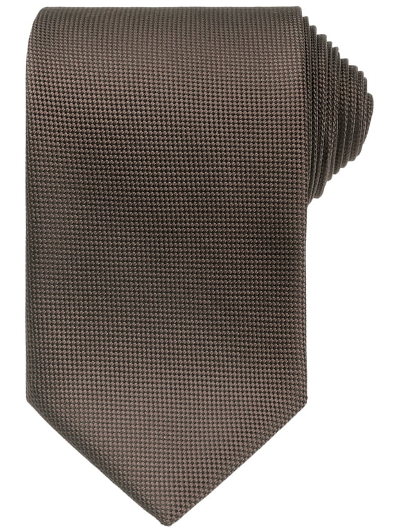Men's Halloween Classic Textured Necktie Solid Color Standard Width Tie for Wedding Business & Formal Events One Size Brown