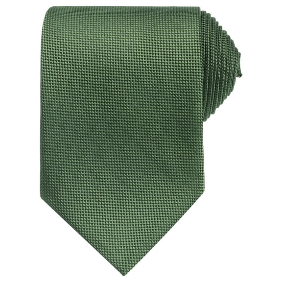 INSPIRE CHIC Men's Neckties Solid Color Classic Textured Ties for Formal Wedding One Size Green