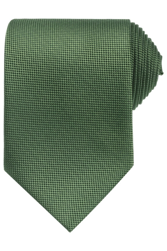 Men's Neckties Solid Color Classic Textured Ties for Formal Wedding One Size Green