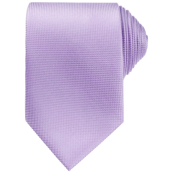 INSPIRE CHIC Men's Neckties Solid Color Classic Textured Ties for Formal Wedding One Size Pastel Violet