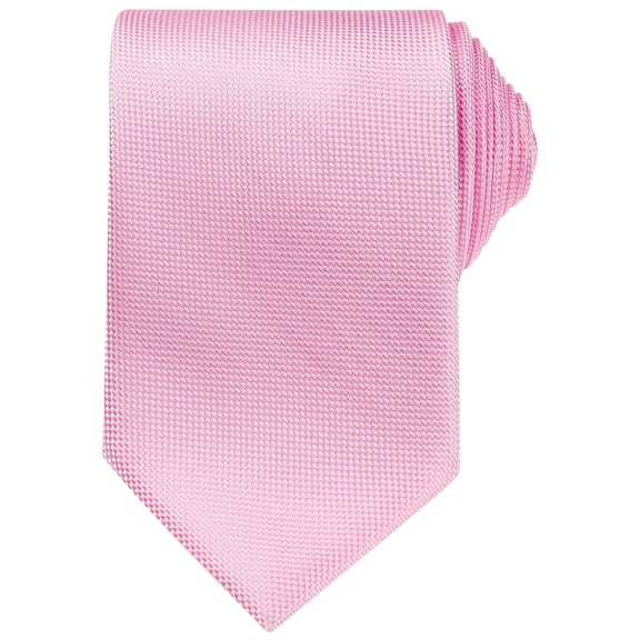 INSPIRE CHIC Men's Neckties Solid Color Classic Textured Ties for Formal Wedding One Size Pink