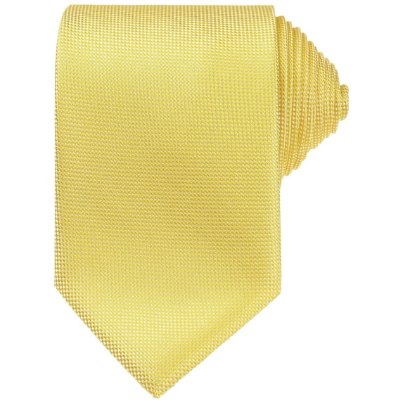 INSPIRE CHIC Men's Neckties Solid Color Classic Textured Ties for Formal Wedding One Size Yellow