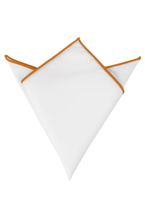 Men's Pocket Square Cotton Handkerchiefs for Suits Jacket Orange One Size
