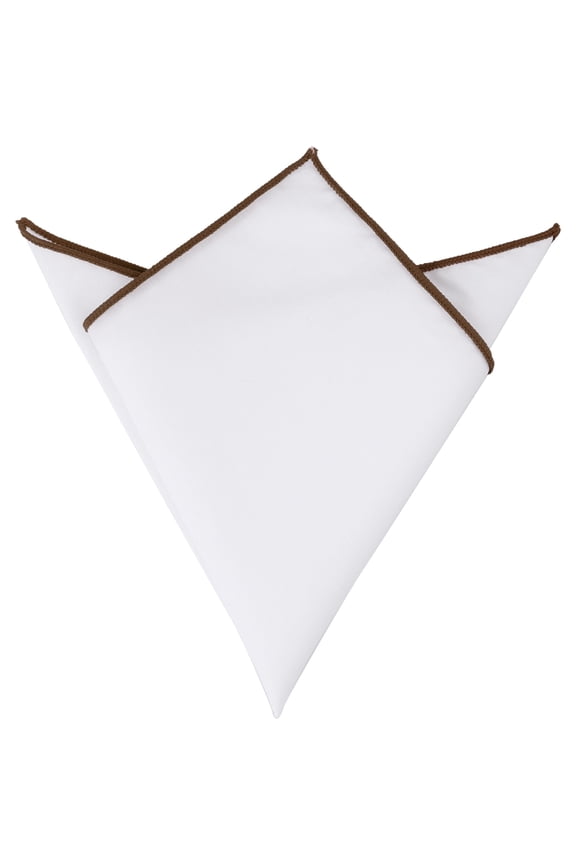 Men's Pocket Square Cotton Handkerchiefs for Suits Jacket Coffee One Size