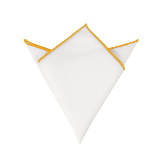 INSPIRE CHIC Father's Day Men's Pocket Square Cotton Handkerchiefs for Suits Jacket Yellow One Size