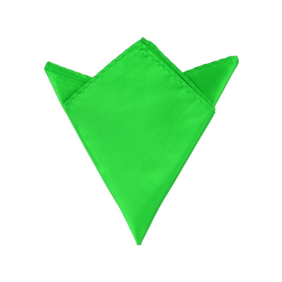 INSPIRE CHIC Men's Pocket Squares Solid Color Handkerchiefs Green One Size
