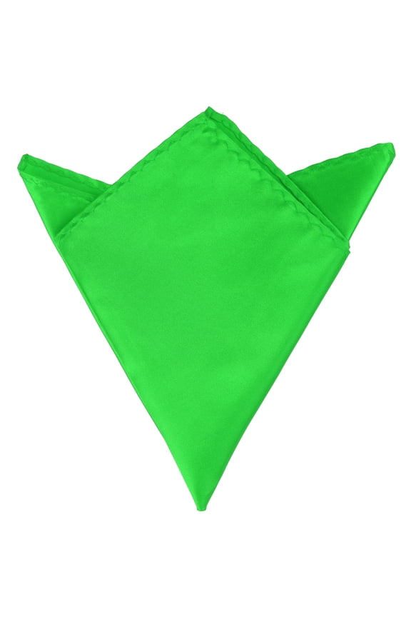 Men's Pocket Squares Solid Color Handkerchiefs Green One Size