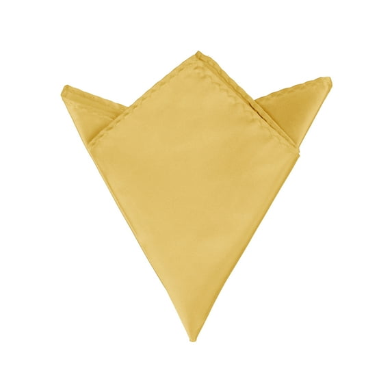 INSPIRE CHIC Men's Pocket Squares Solid Color Handkerchiefs Champagne One Size