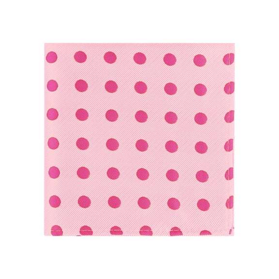 INSPIRE CHIC Men's Polka Dots Pocket Squares Business Tuxedo Wedding Handkerchiefs Pink One Size