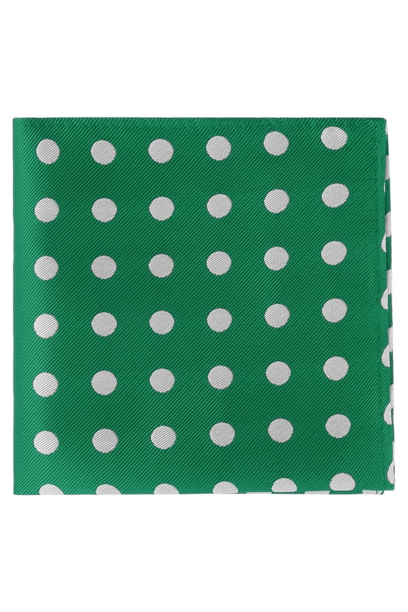 Men's Polka Dots Pocket Squares Business Tuxedo Wedding Handkerchiefs Green One Size