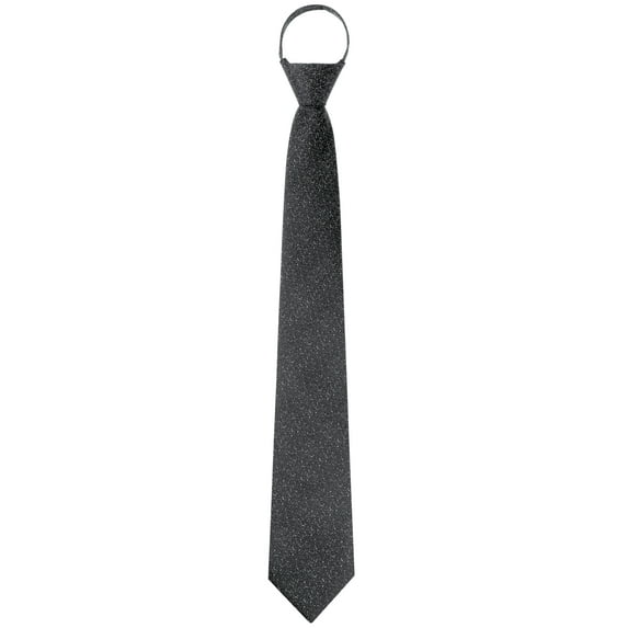 INSPIRE CHIC Men's Pre-Tied Neckties Texture Adjustable Zipper Ties for Business Formal Black One Size