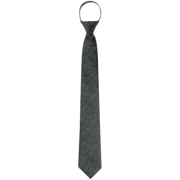 INSPIRE CHIC Men's Pre-Tied Neckties Texture Adjustable Zipper Ties for Business Formal Black Stripe One Size