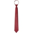 thumbnail image 1 of INSPIRE CHIC Men's Pre-Tied Neckties Texture Adjustable Zipper Ties for Business Formal Burgundy Stripe One Size, 1 of 4