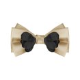 thumbnail image 1 of INSPIRE CHIC Men's Pre-tied Flower Solid Color Bow Ties for Elegant Wedding One Size Champagne, 1 of 4
