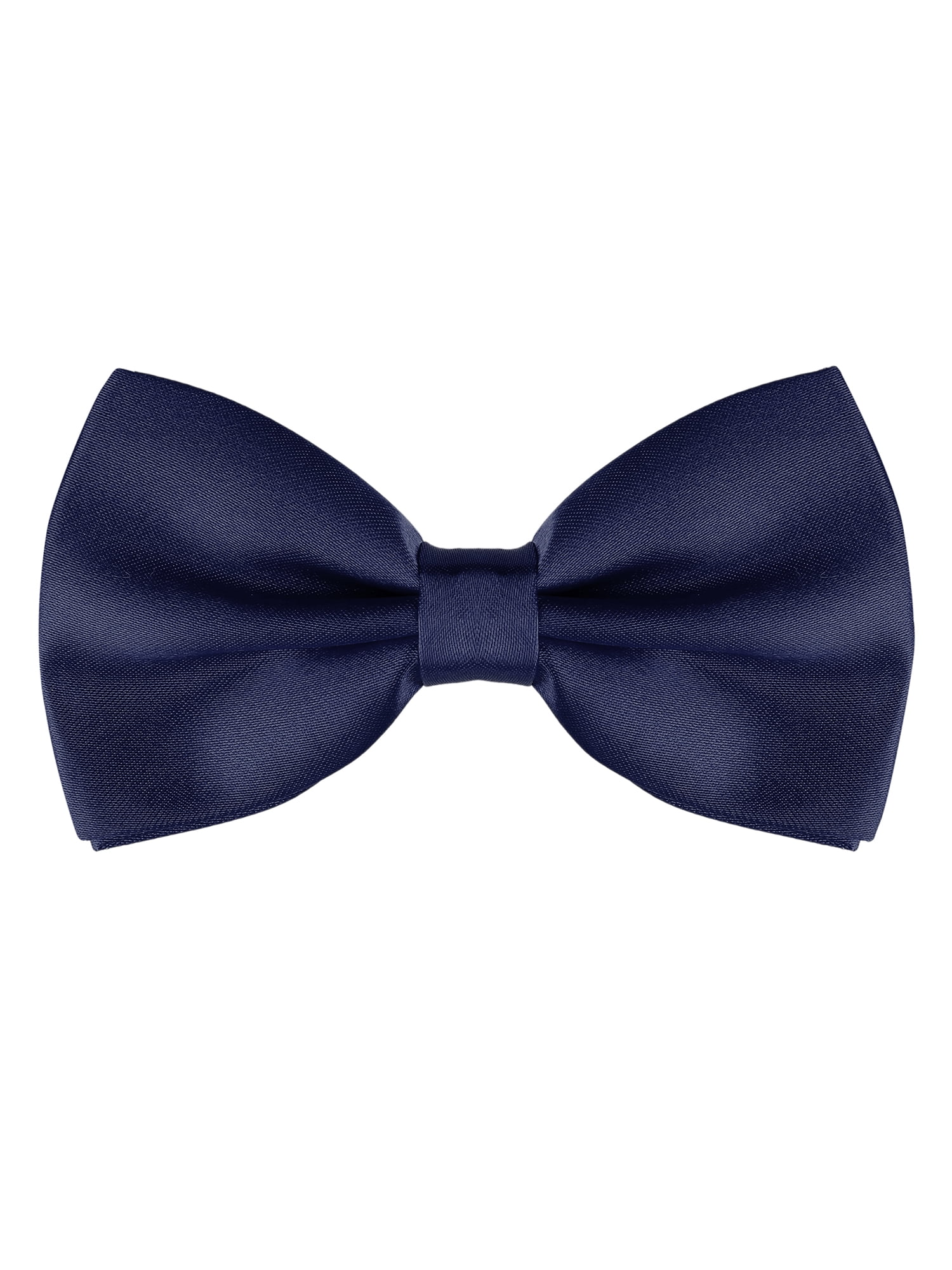 Men's 100% Satin Silk Pre-Tied Bow Tie - Poker Design, Adjustable 11-20 Inch