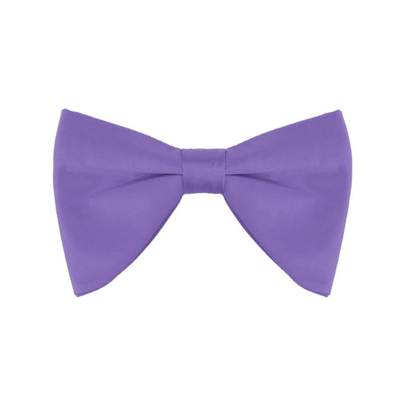 INSPIRE CHIC Men's Solid Color Satin Classic Bow Tie for Formal Suit Purple