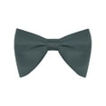 thumbnail image 1 of INSPIRE CHIC Men's Solid Color Satin Classic Bow Tie for Formal Suit Dark Blue, 1 of 4