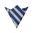 thumbnail image 1 of INSPIRE CHIC Men's Stripe Pocket Handkerchief Twill Textured Pocket Squares for Suits Formal Blue and Grey One Size, 1 of 4